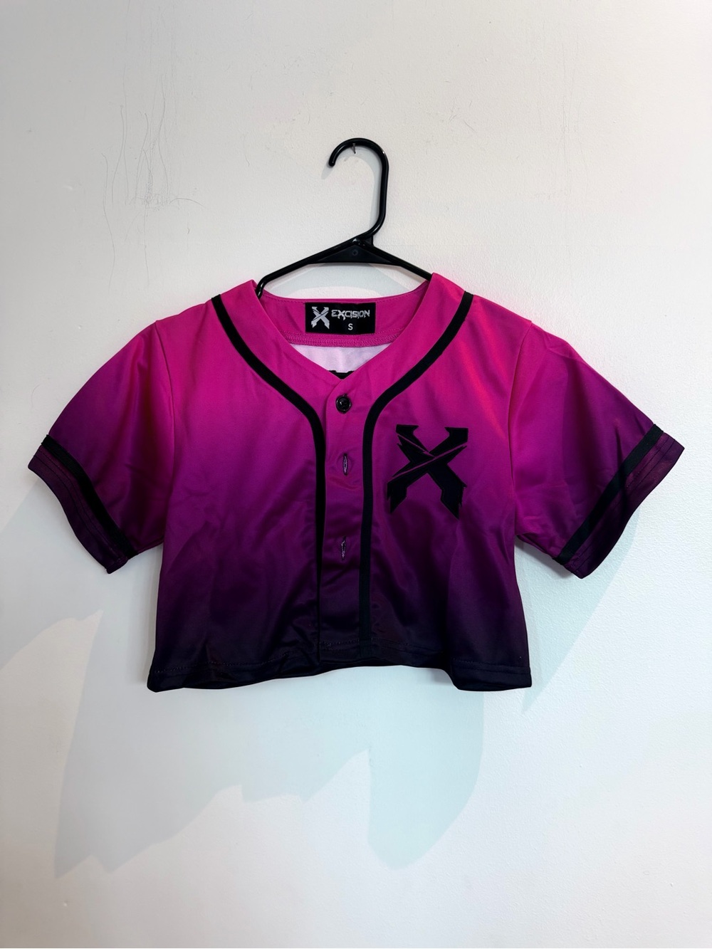 Excision Pink Ombré “Headbanger” Crop Jersey